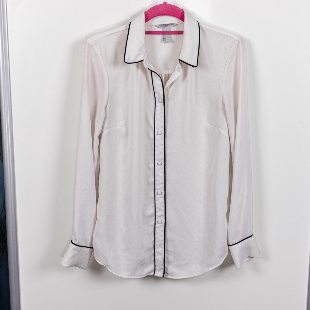 H&M Button Down Piping Detail Shirt